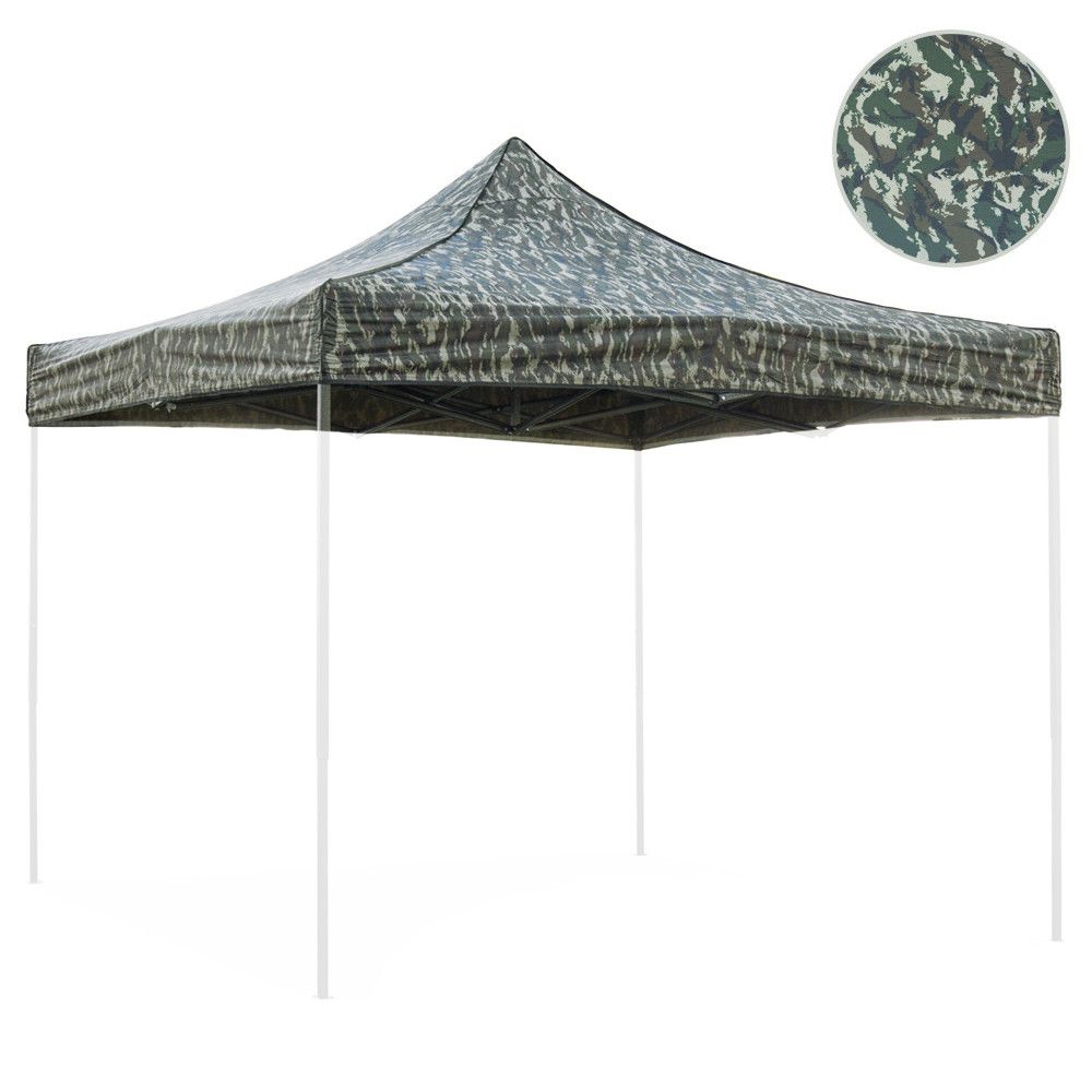 TELO TETTO 3X3 MIMETICO RICAMBIO GAZEBO RIVESTITO PVC MARKET