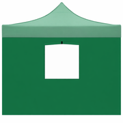 TELO LATERALE 3X2 VERDE CON FINESTRA RICAMBIO GAZEBO MARKET