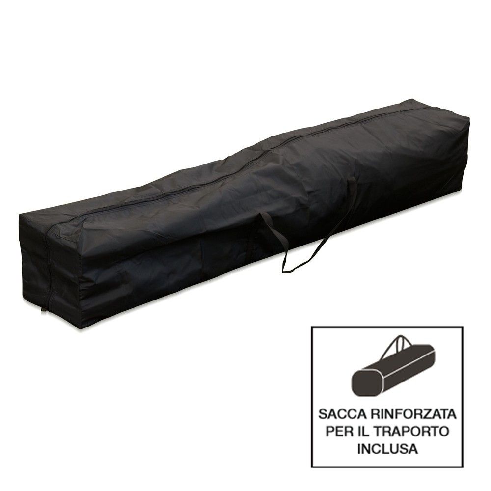 GAZEBO RICHIUDIBILE 3X3 VERDE ACCIAIO 1080D RIVESTITO PVC MARKET