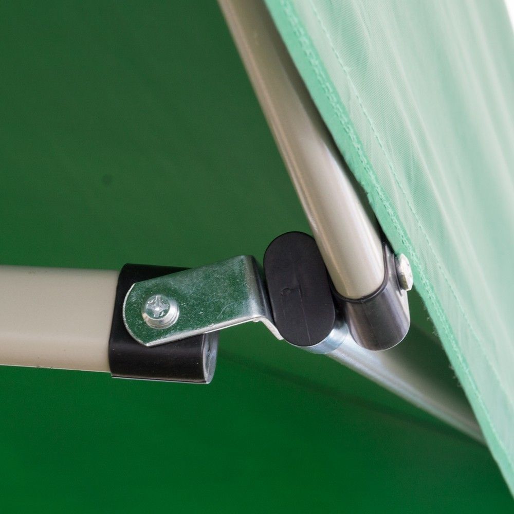 GAZEBO RICHIUDIBILE 3X3 VERDE ACCIAIO 1080D RIVESTITO PVC MARKET