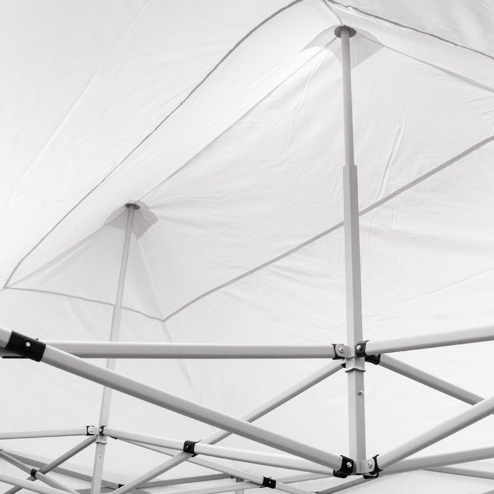 GAZEBO RICHIUDIBILE 3X2 BIANCO ACCIAIO 1080D RIVESTITO PVC MARKET