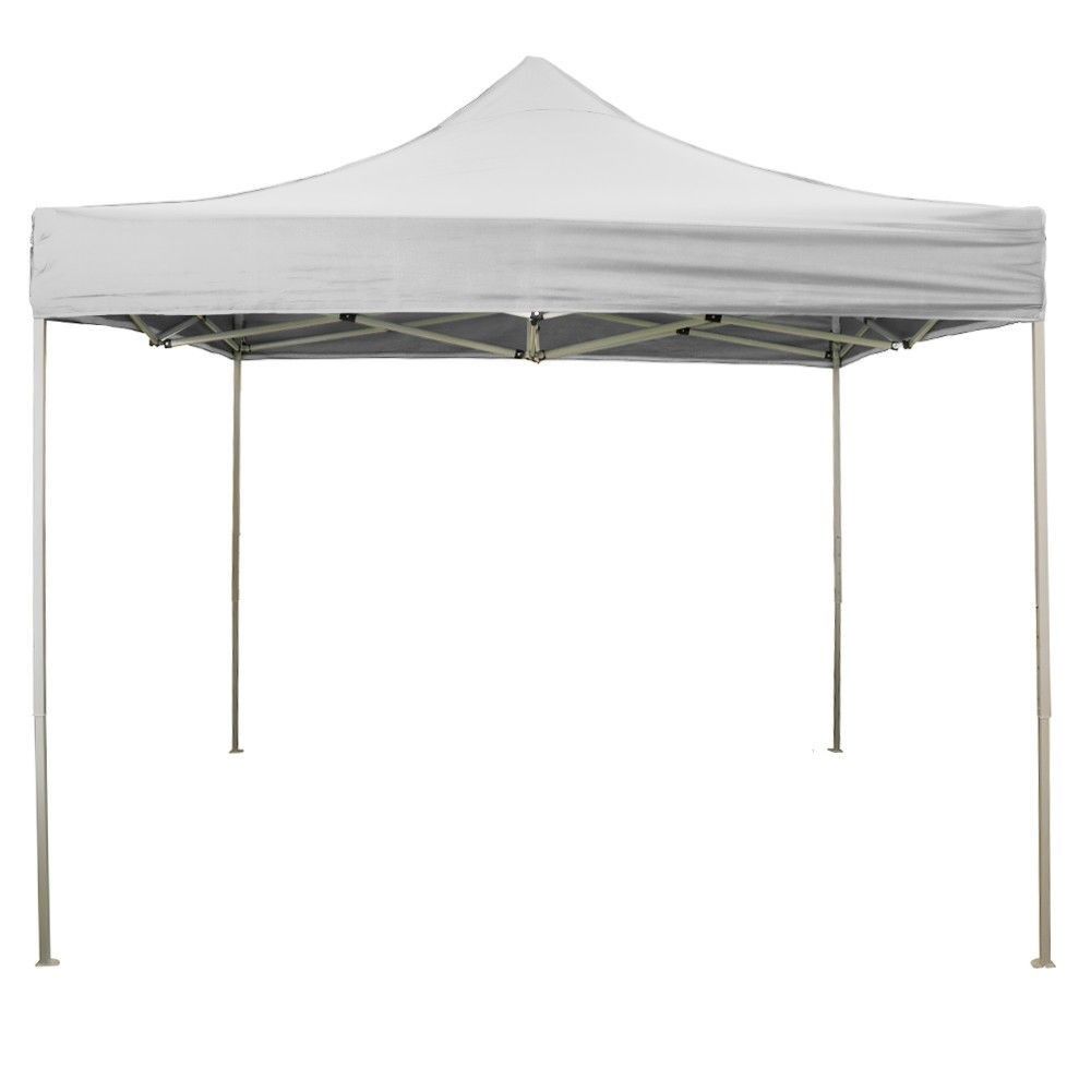 GAZEBO RICHIUDIBILE 3X4,5 BIANCO ACCIAIO 1080D RIVESTITO PVC MARKET