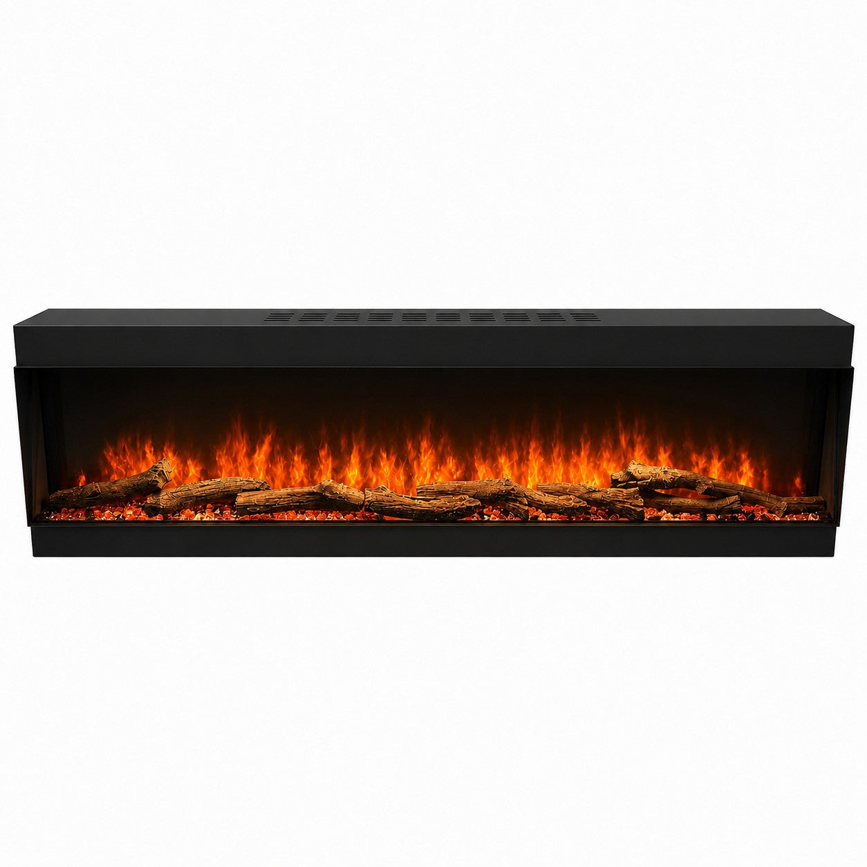 Camino elettrico da incasso a parete frontale L 150 LED RGB APP DETROIT150