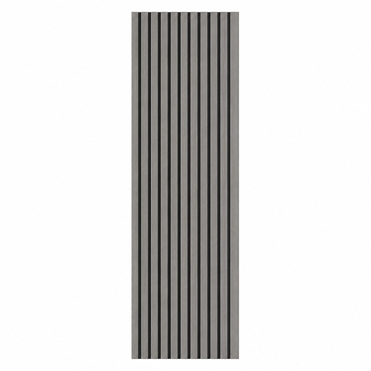 Pannello decorativo in PVC a listelli effetto doghe in legno Set 10 pz 120x30 Rivestimento murale Grigio