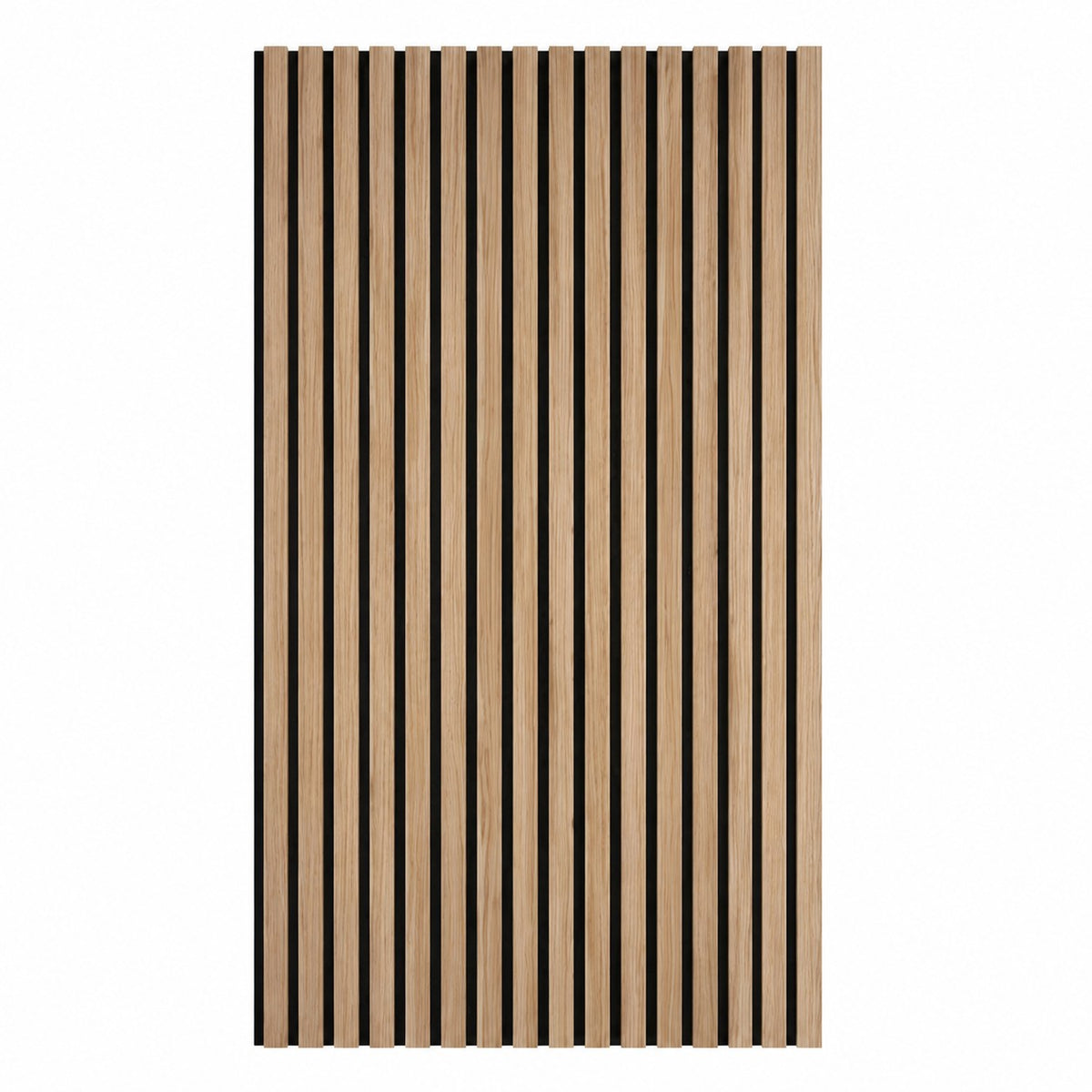 Pannello decorativo acustico fonoassorbente murale in HDF a doghe in legno Set 4 pz 120x60 Rovere