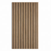Pannello decorativo acustico fonoassorbente murale in HDF a doghe in legno Set 4 pz 120x60 Rovere