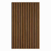 Pannello decorativo acustico fonoassorbente murale in HDF a doghe in legno Set 4 pz 120x60 Noce