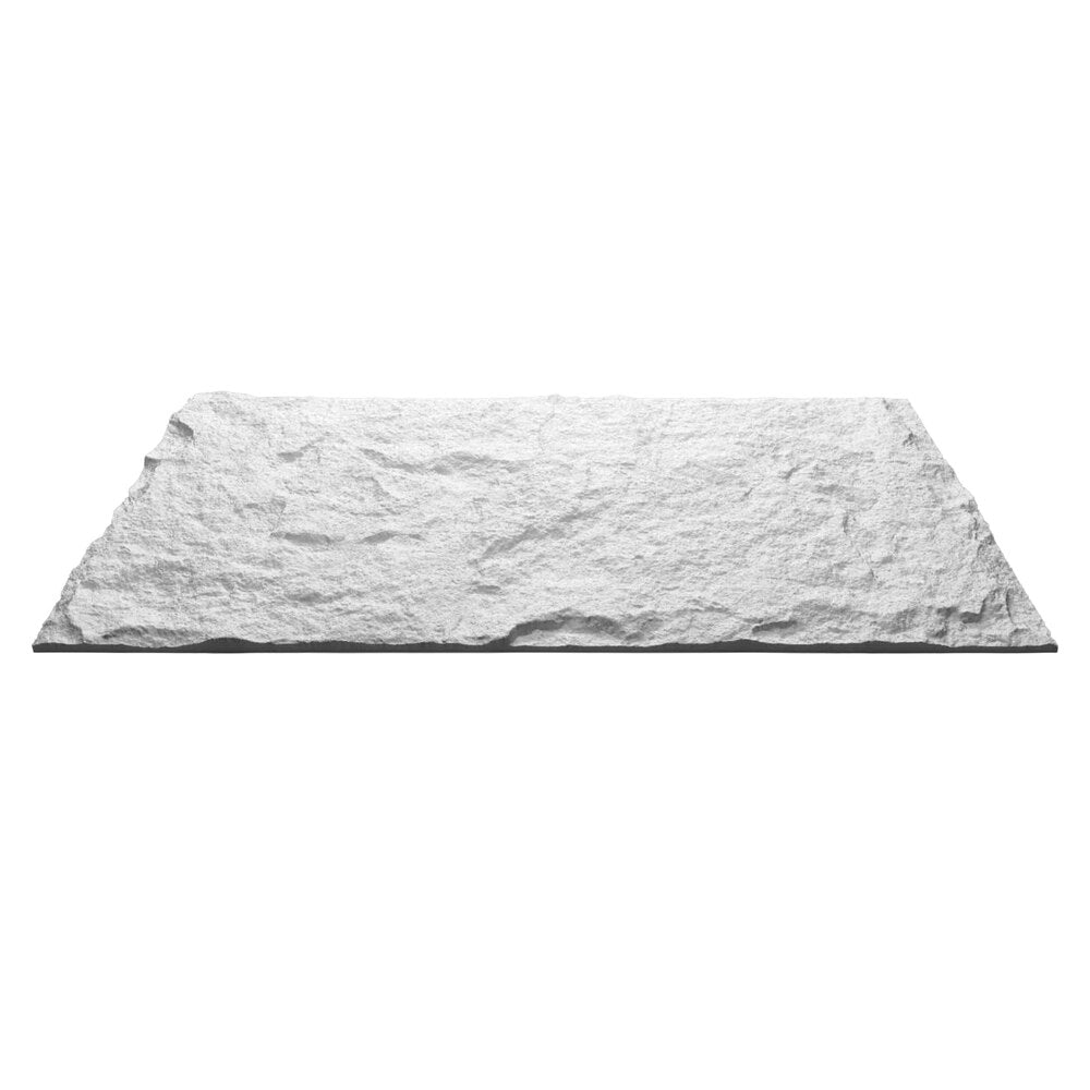 Pannello decorativo effetto roccia pietra 3D set 10 pz 7,2 mt2 rivestimento murale in PU 120 x 60 x 1,6 Bianco Leccese