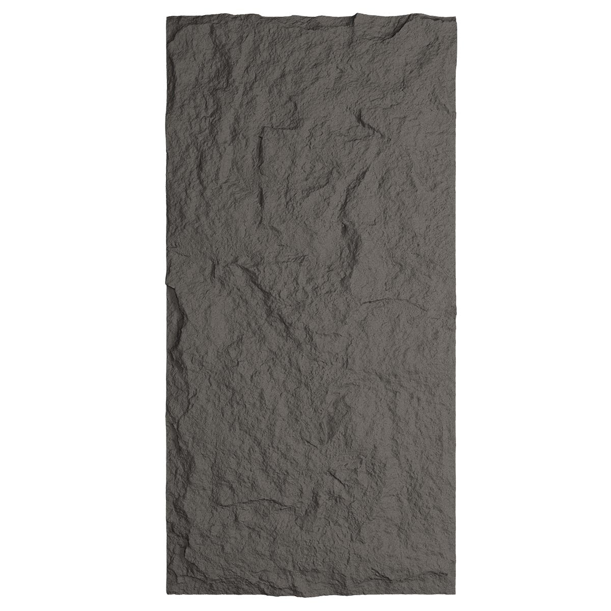 Pannello decorativo effetto roccia pietra 3D set 10 pz 7,2 mt2 rivestimento murale in PU 120 x 60 x 1,6 Grigio Ossidiana