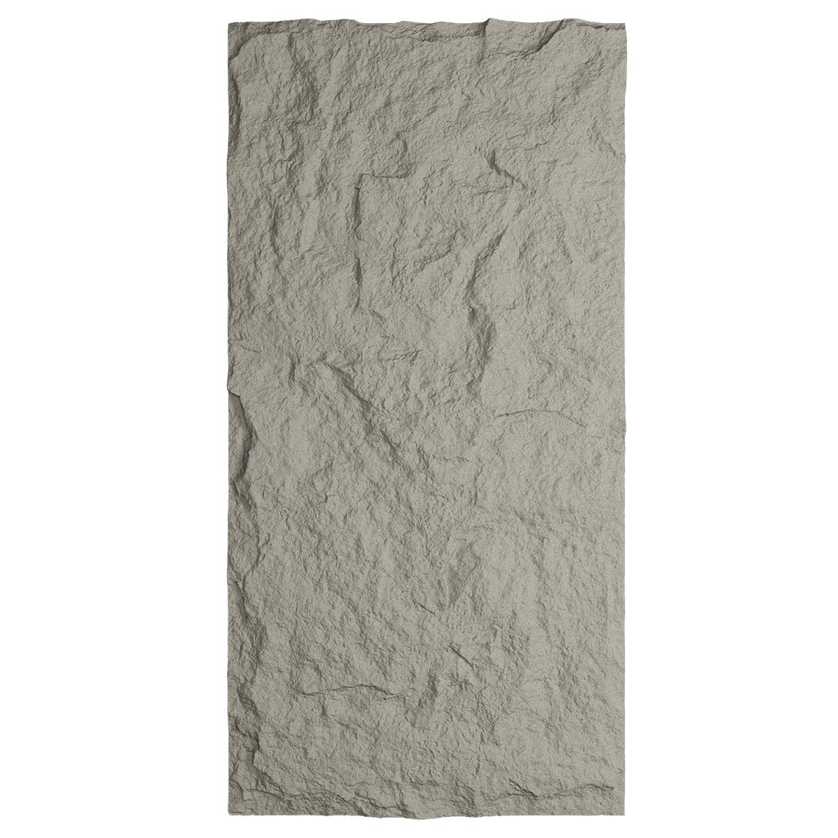 Pannello decorativo effetto roccia pietra 3D set 10 pz 7,2 mt2 rivestimento murale in PU 120 x 60 x 1,6 Grigio Cemento