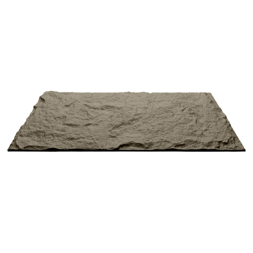 Pannello decorativo effetto roccia pietra 3D set 10 pz 7,2 mt2 rivestimento murale in PU 120 x 60 x 1,6 Grigio Cemento