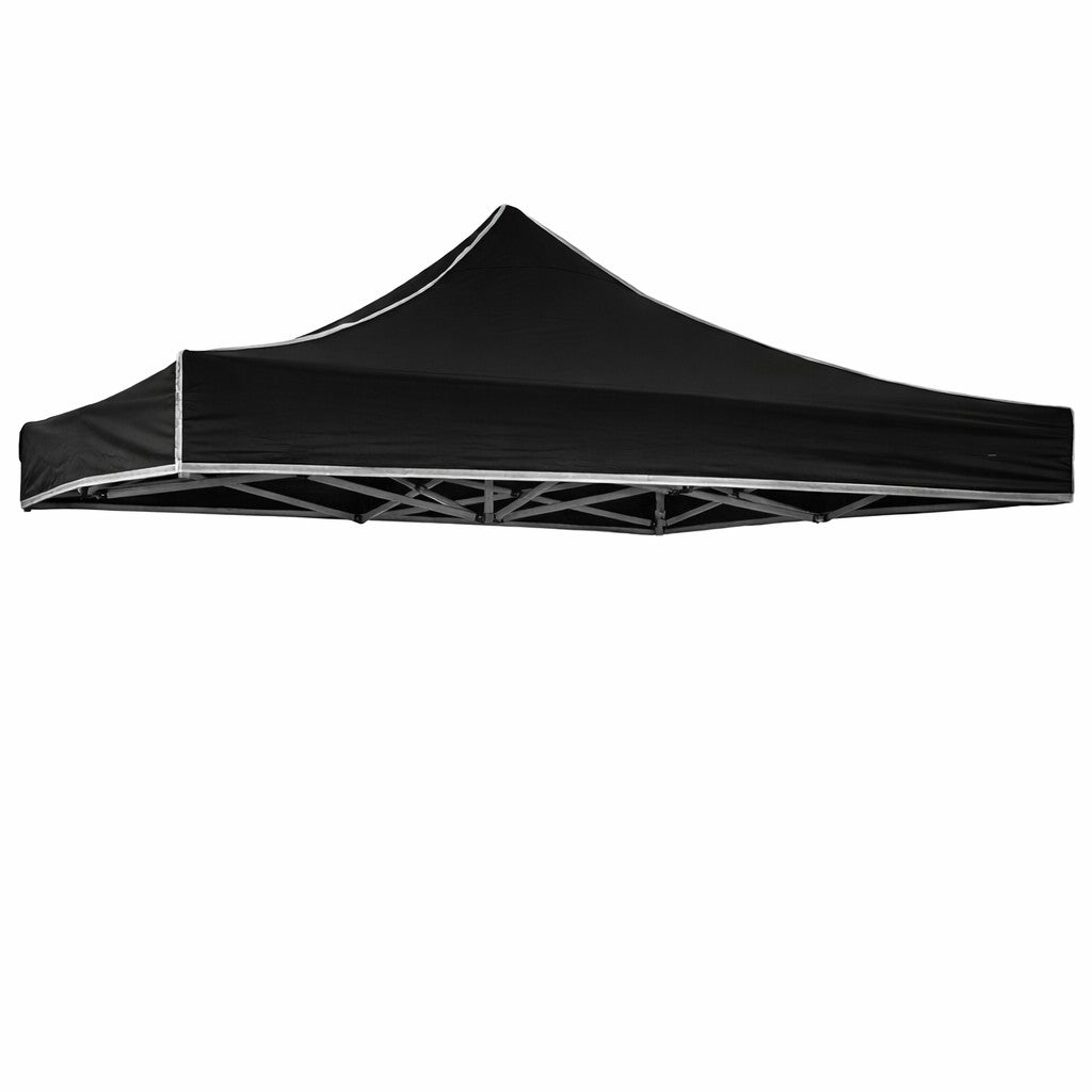 TELO TETTO 3X3 NERO RICAMBIO GAZEBO RIVESTITO PVC MARKET
