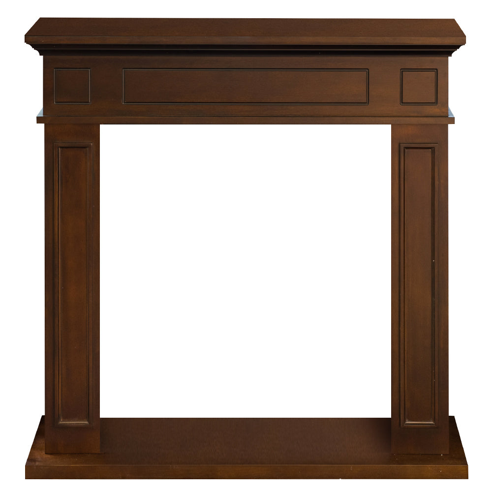 Cornice per camino rivestimento in legno L89,5xH90,5xP28 Jefferson Noce