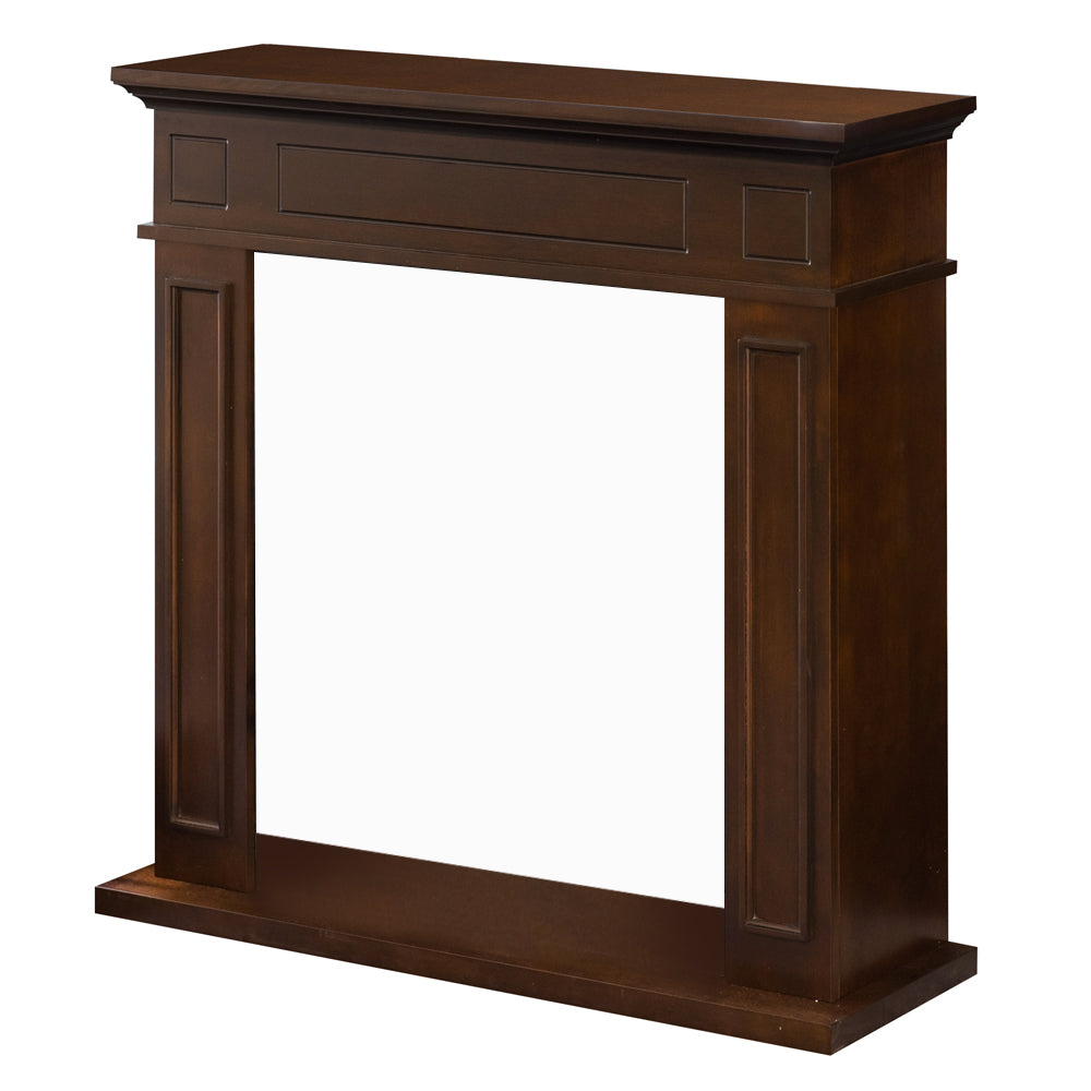 Cornice per camino rivestimento in legno L89,5xH90,5xP28 Jefferson Noce