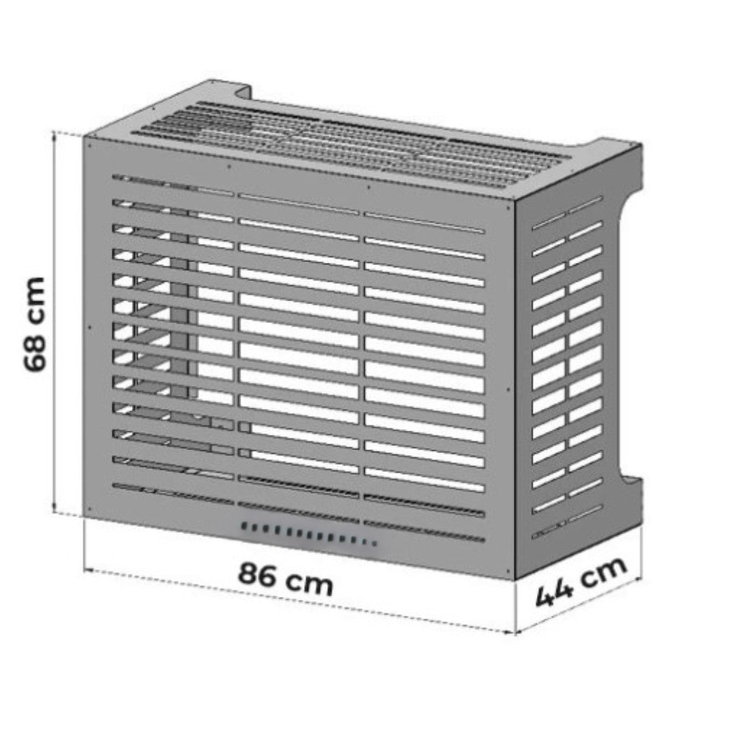 COPRICONDIZIONATORE LINEAR M BIANCO L86 x P44 x H68