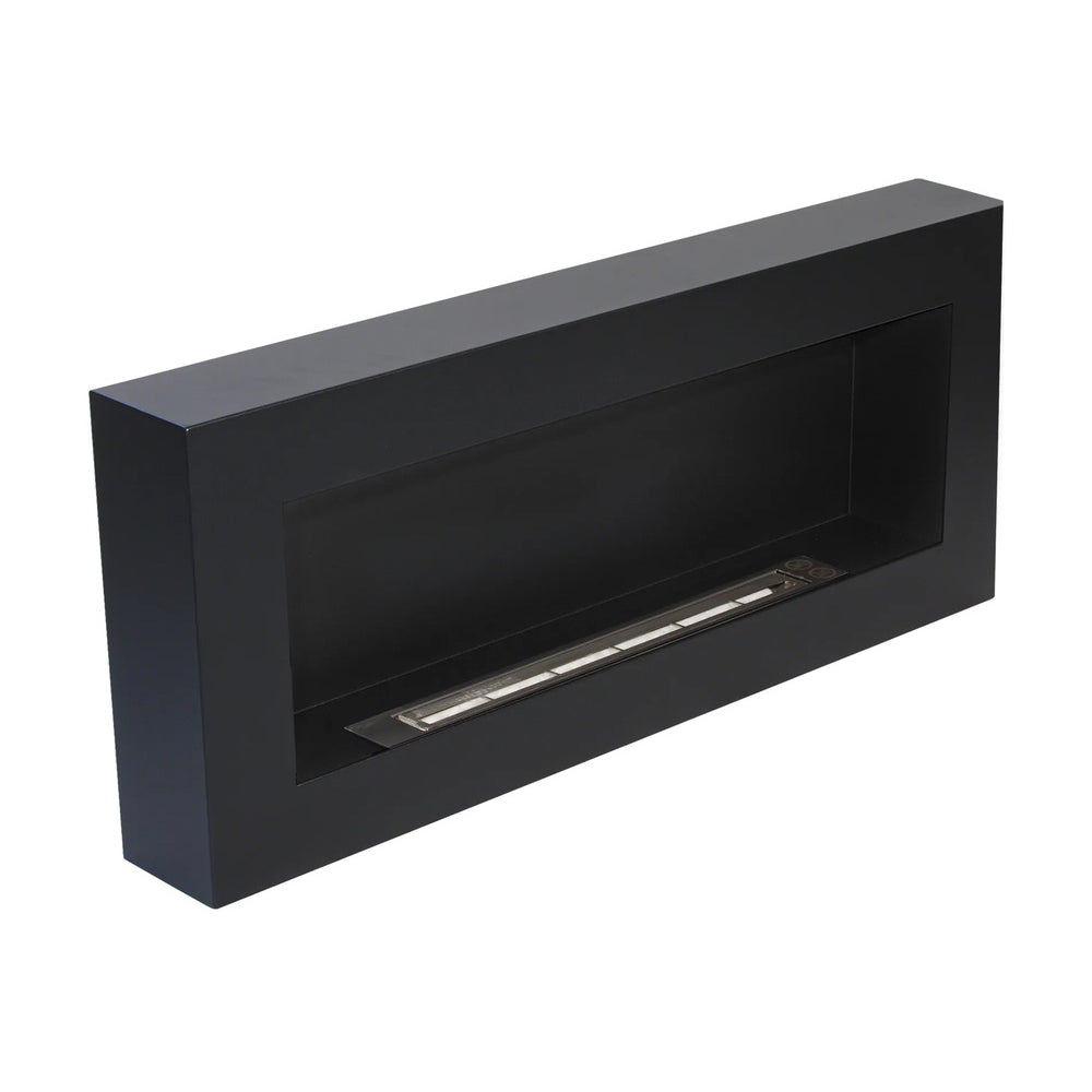 BIOCAMINO DA PARETE SIENA NERO L 90 x P 12 x H 40