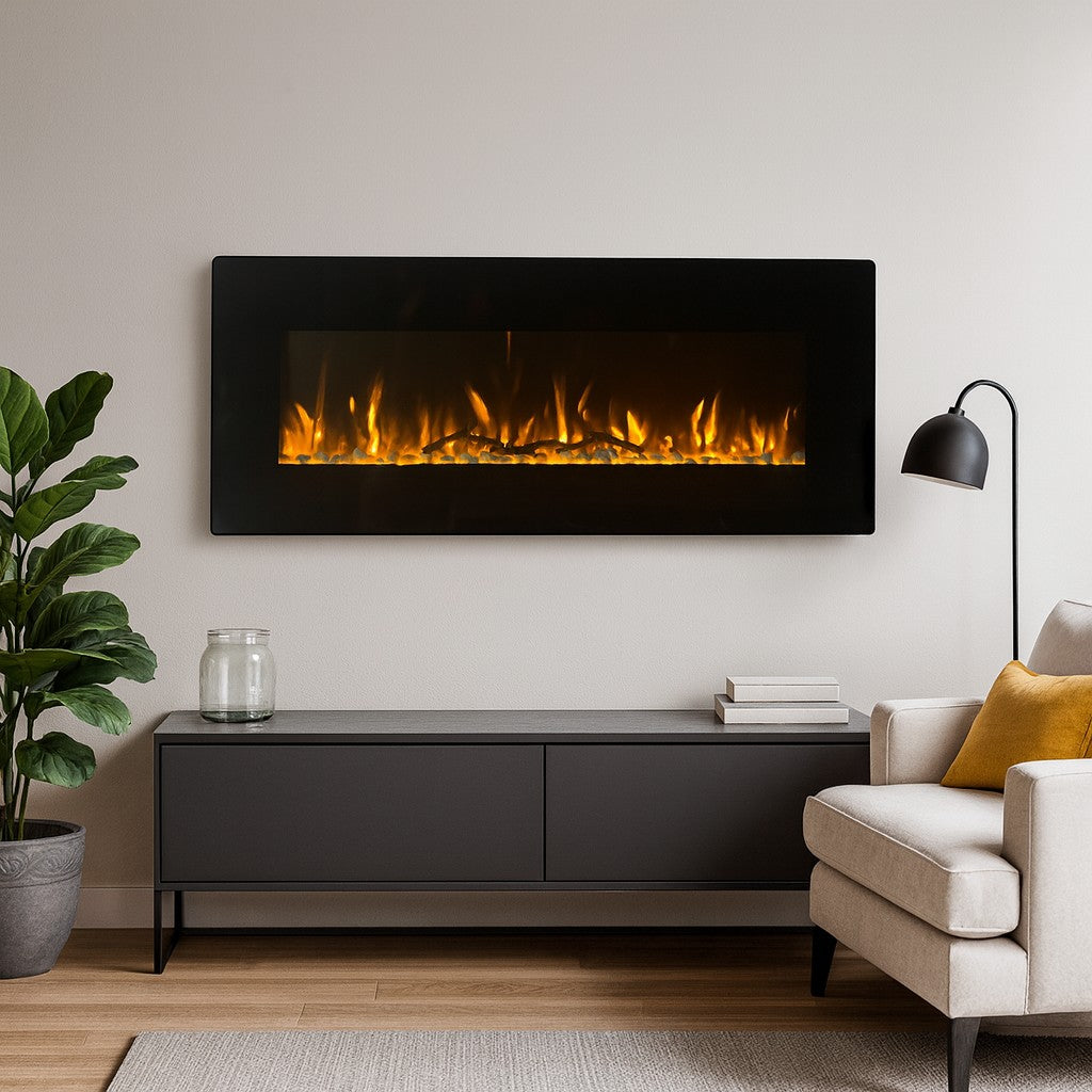 CAMINO ELETTRICO DA PARETE DALLAS  L127 x P 11 x H50