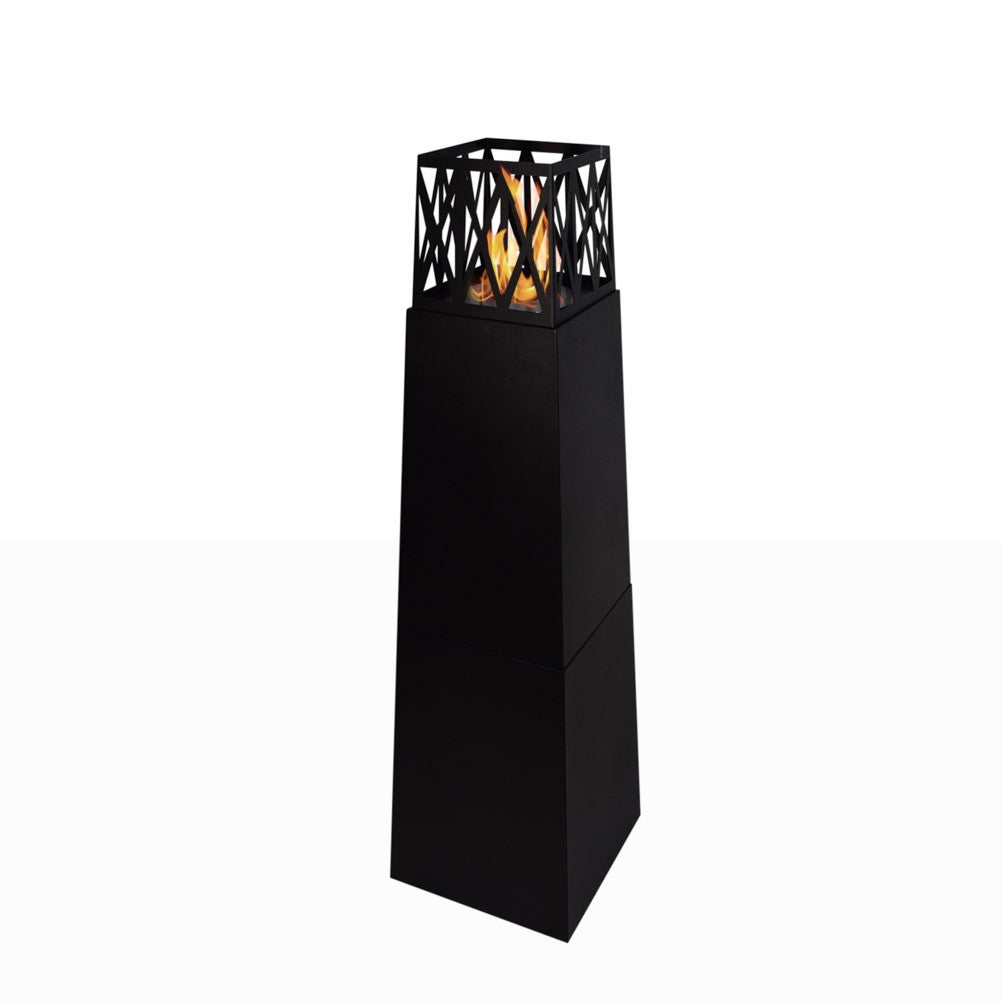 BIOCAMINO DA TERRA VULCANO NERO 40X40X145 PER ESTERNO