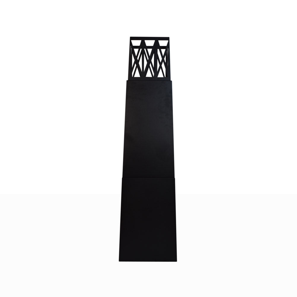 BIOCAMINO DA TERRA VULCANO NERO 40X40X145 PER ESTERNO