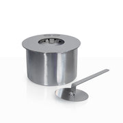 BRUCIATORE TONDO A INCASSO ACCIAIO INOX 1,5 LT D.17