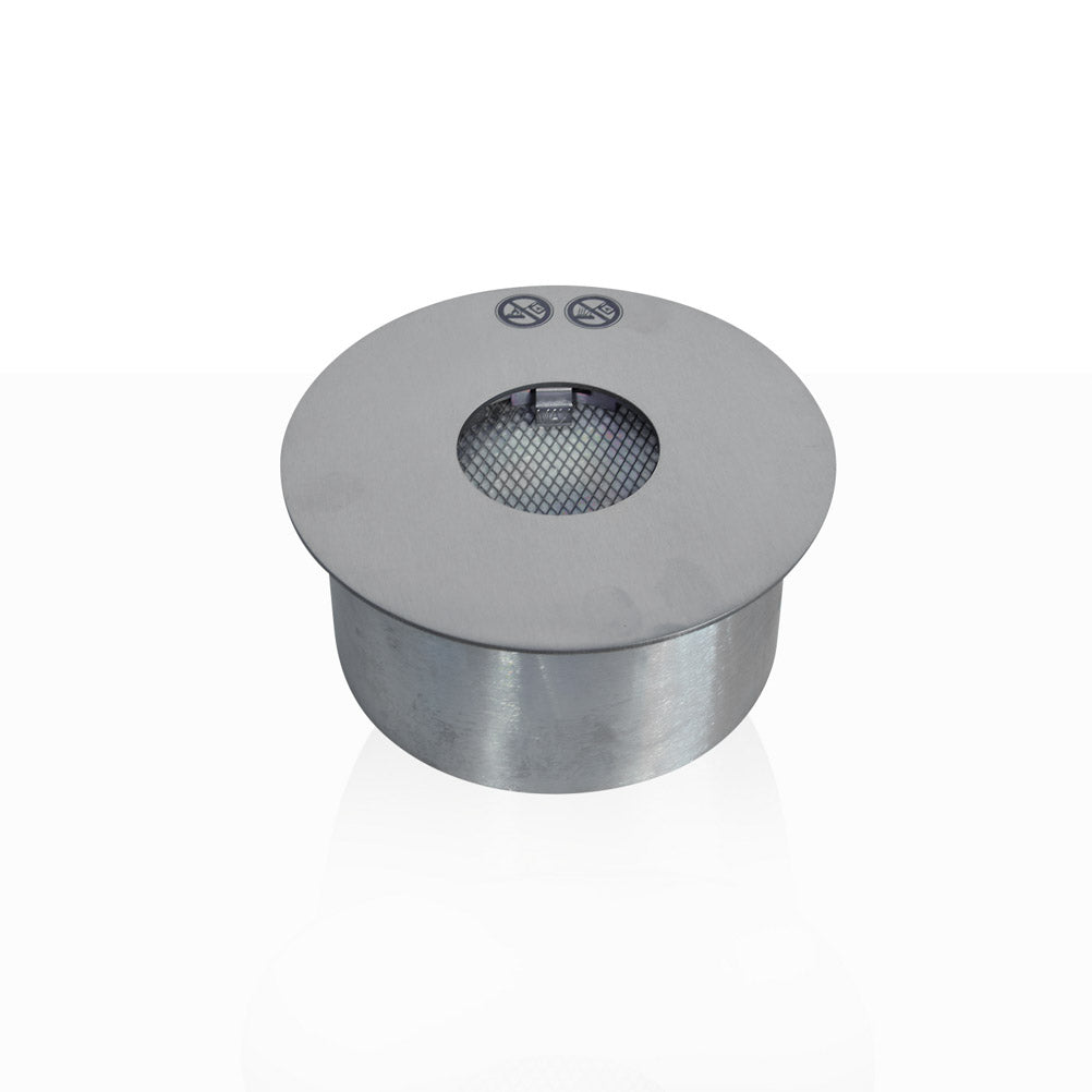 BRUCIATORE TONDO A INCASSO ACCIAIO INOX 2,5 LT D.25
