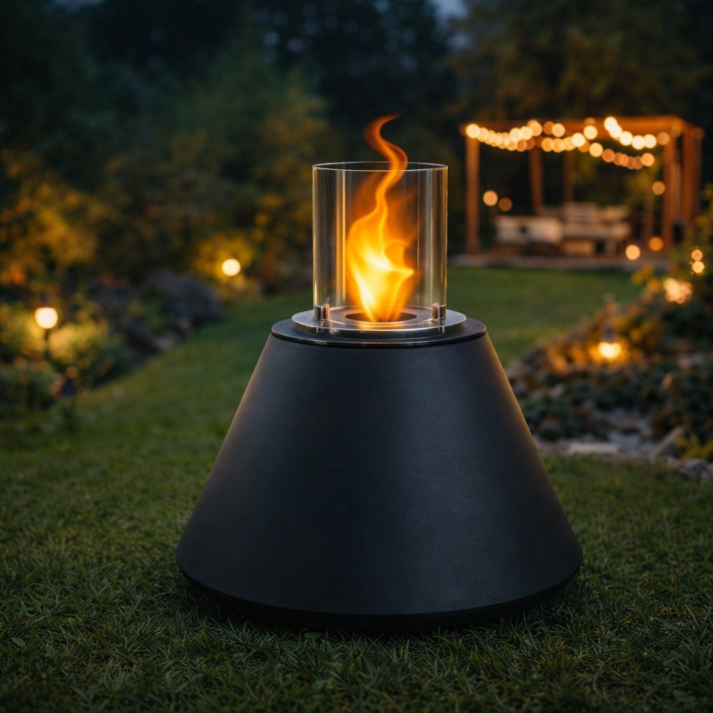 BIOCAMINO DA TERRA STROMBOLI ANTRACITE D.60 X H56 INTERNO-ESTERNO