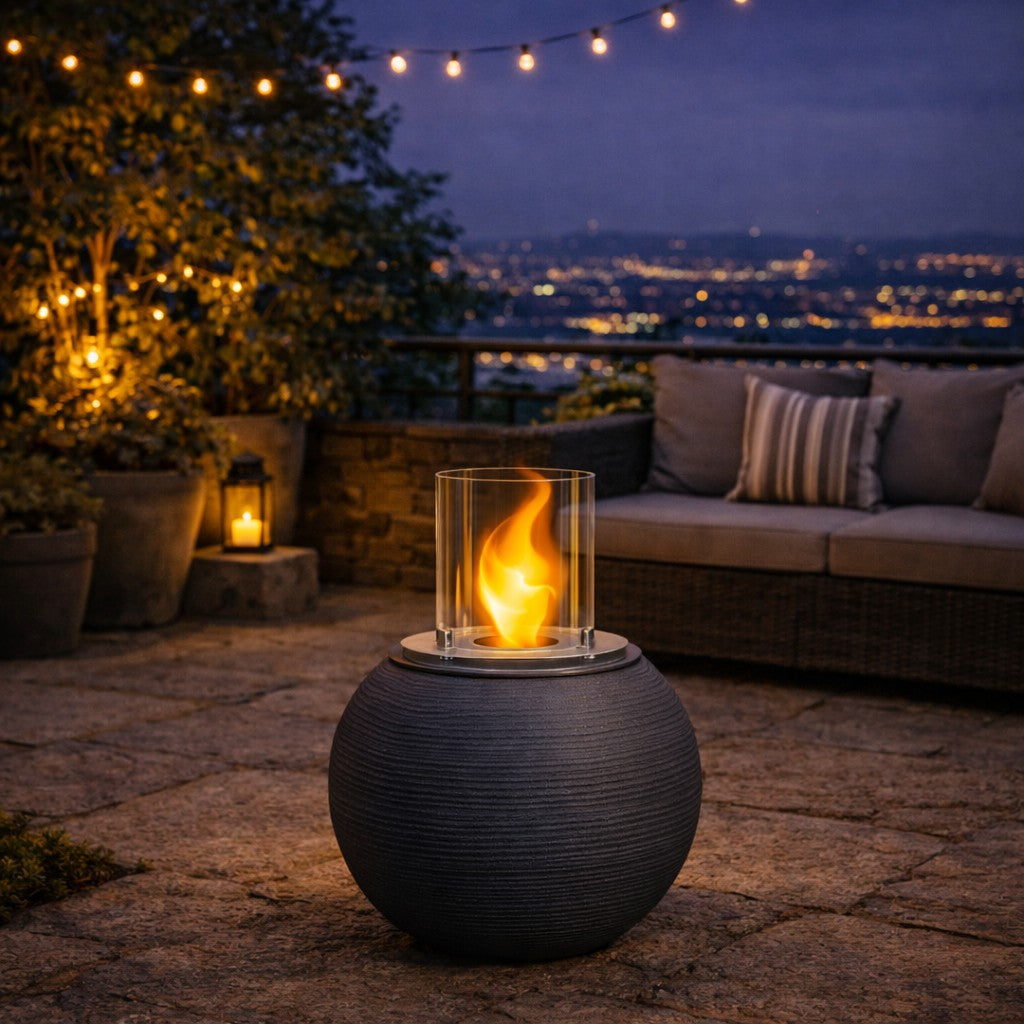 BIOCAMINO DA TERRA BOTTICELLI ANTRACITE D.40 X H54 INTERNO-ESTERNO