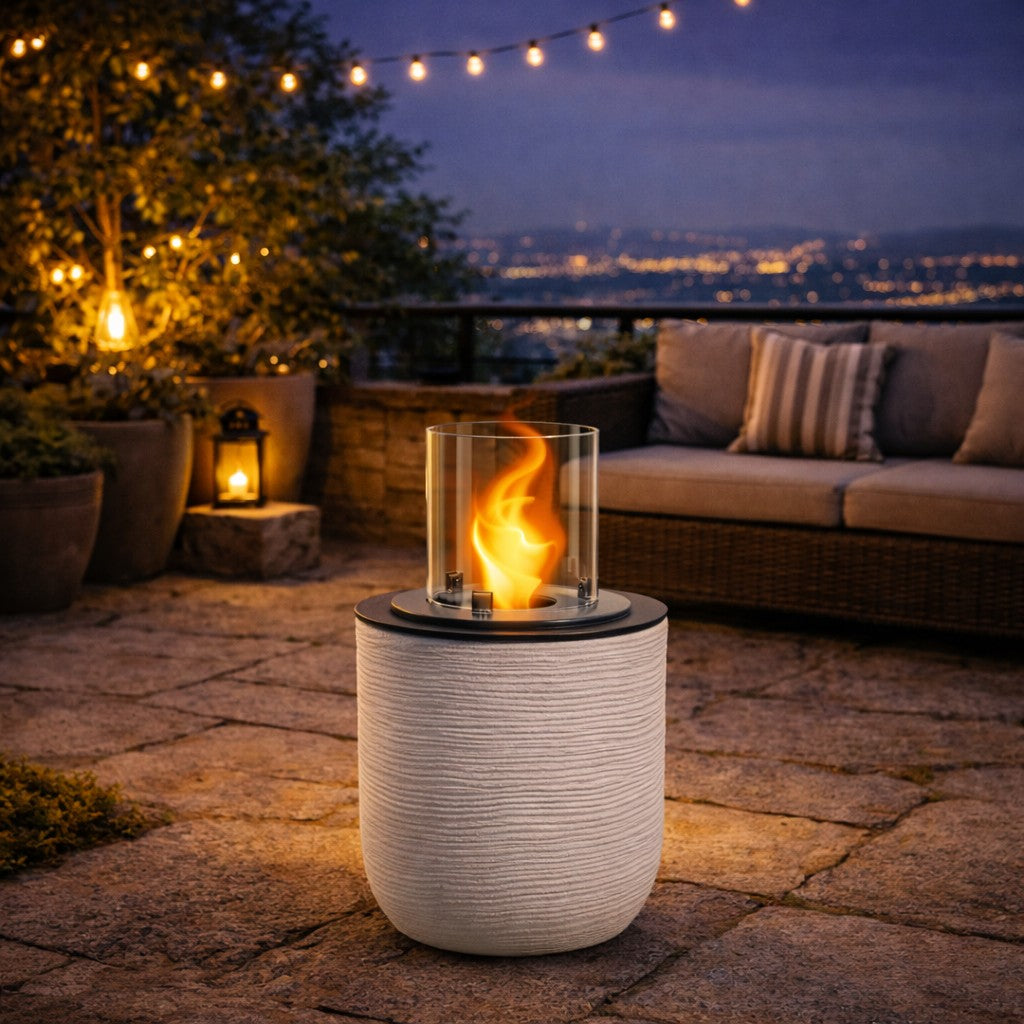 BIOCAMINO DA TERRA RAFFAELLO CORDA BEIGE D.35 X H55 INTERNO-ESTERNO