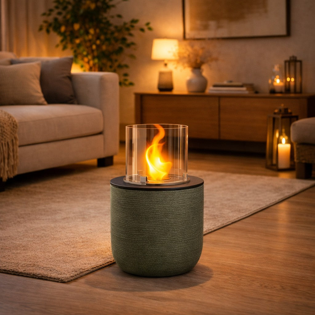 BIOCAMINO DA TERRA RAFFAELLO VERDE SALVIA D.35 X H55 INTERNO-ESTERNO