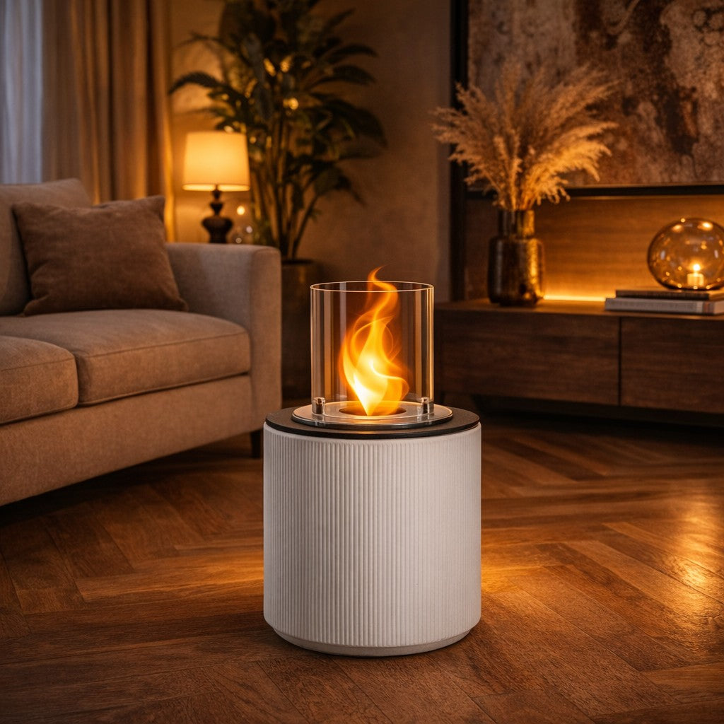 BIOCAMINO DA TERRA MODIGLIANI BEIGE D.36 X H56 INTERNO-ESTERNO