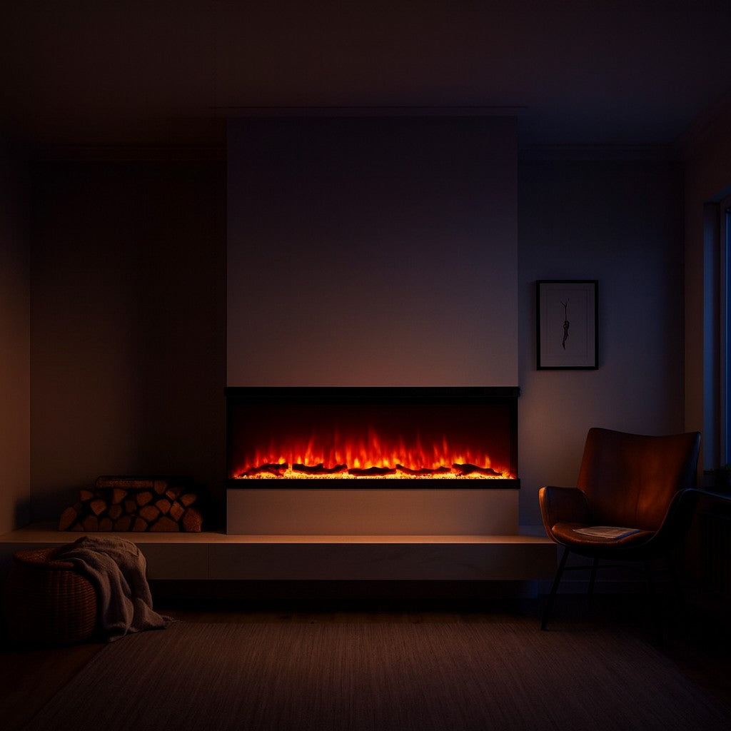 CAMINO ELETTRICO PARETE/INCASSO BOSTON 130 L127 x P20 x H44