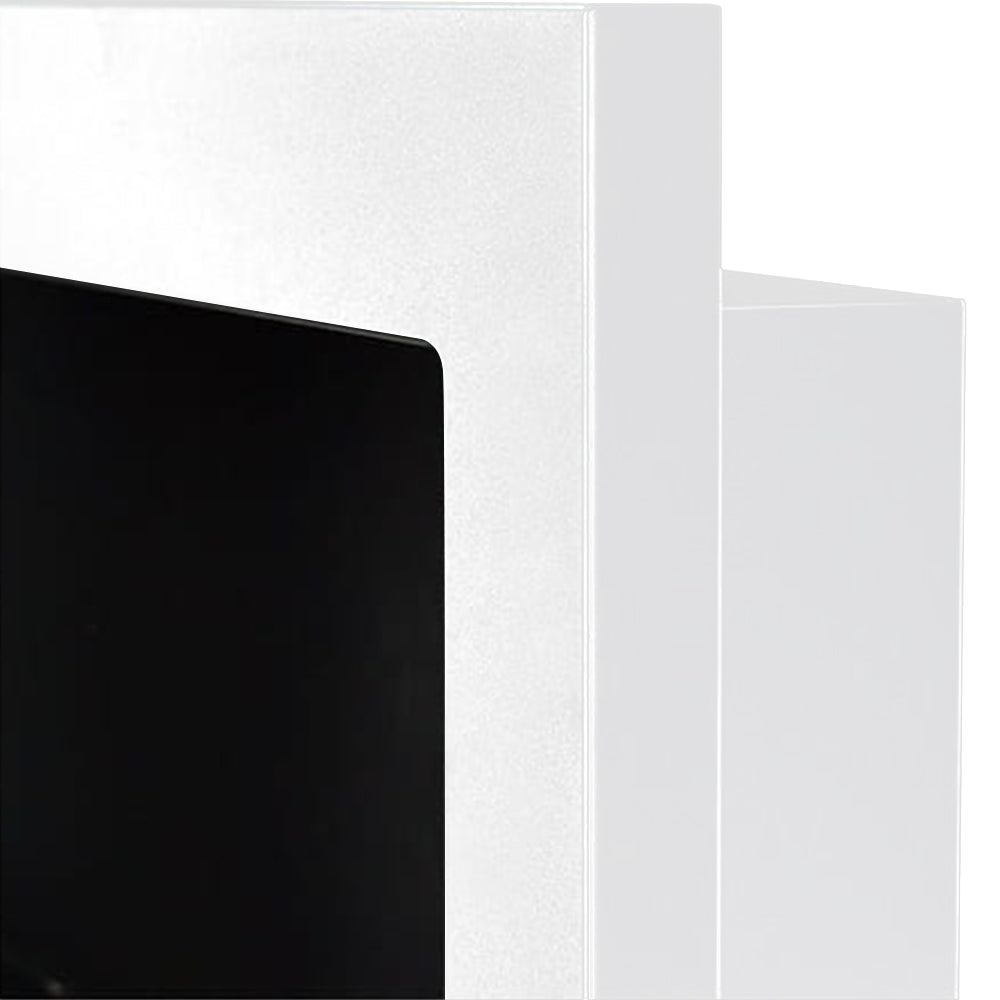 BIOCAMINO DA PARETE/INCASSO LUCCA BIANCO L 90 x P 12 x H 40