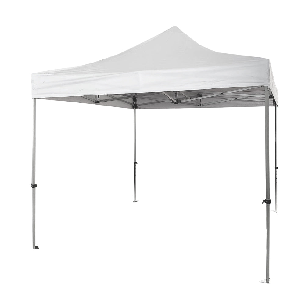 GAZEBO RICHIUDIBILE 3X3 BIANCO ALLUMINIO 1680D RIVESTITO PVC MARKET-PRO