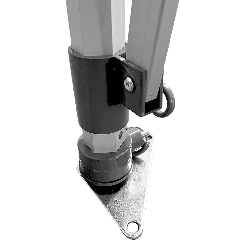 GAZEBO RICHIUDIBILE 3X3 BIANCO ALLUMINIO 1680D RIVESTITO PVC MARKET-PRO