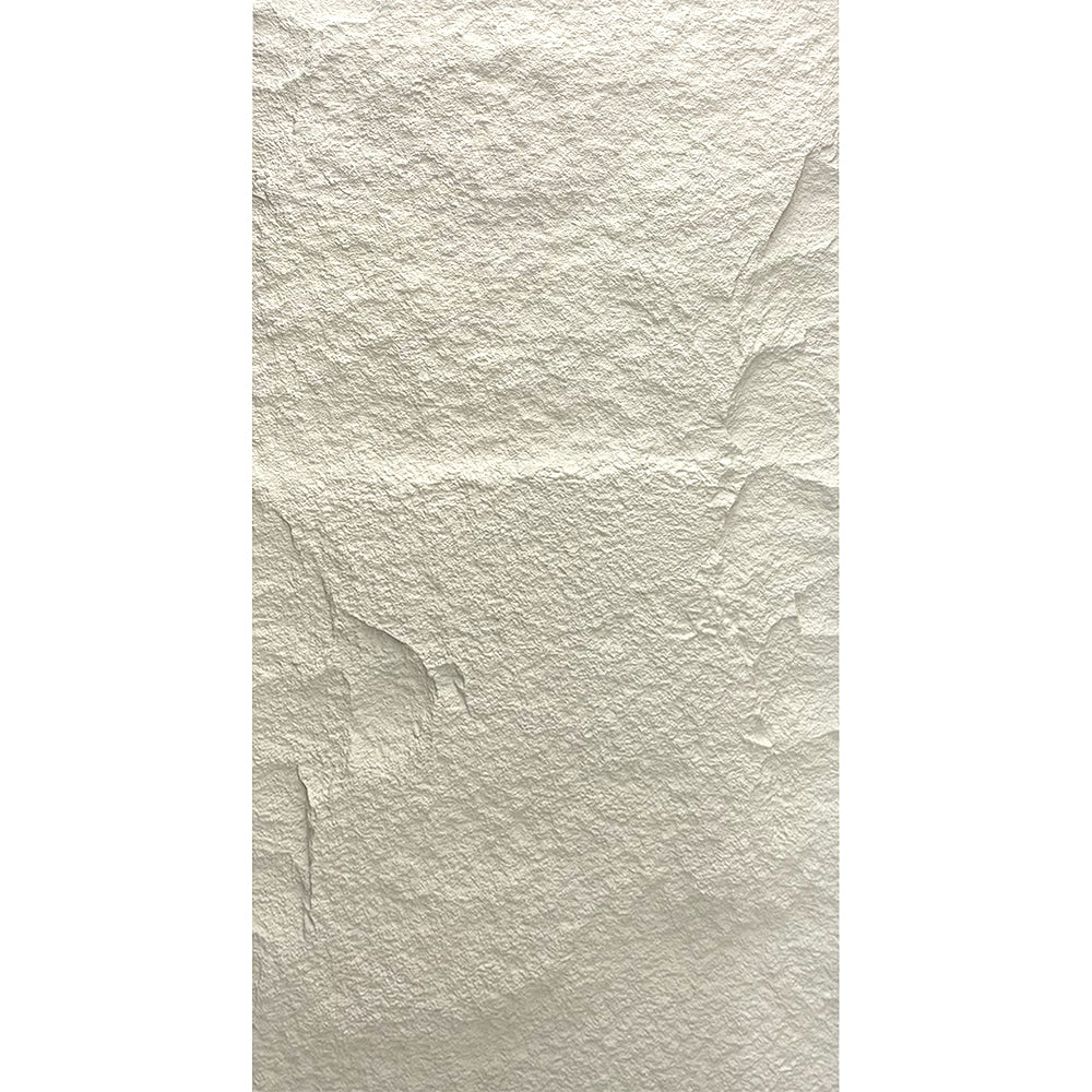 Pannello decorativo effetto roccia pietra 3D set 10 pz 7,2 mt2 rivestimento murale in PU 120 x 60 x 3 Bianco Leccese