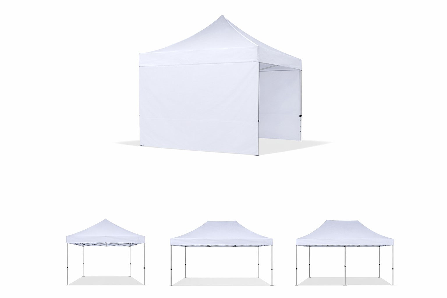 TELO LATERALE 4,5X2 MT BIANCO CON PORTA RICAMBIO GAZEBO MARKET