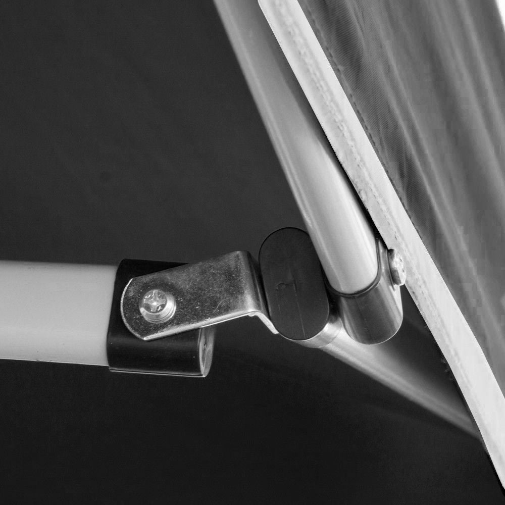 GAZEBO RICHIUDIBILE 3X3 NERO ACCIAIO 1080D RIVESTITO PVC MARKET