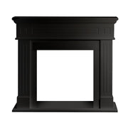 Cornice per camino rivestimento in legno L110xP36xH100 Cambridge Nero