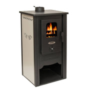 Stufa a legna in acciaio KRISTINA 8,45 KW L 46 x P 41 x H 93 Beige