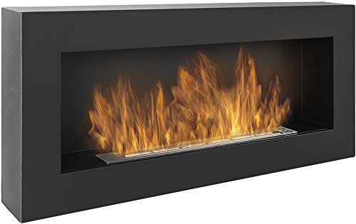 divina fire biocamino da parete siena nero l 90 x p 12 x h 40 ean 8056157804710