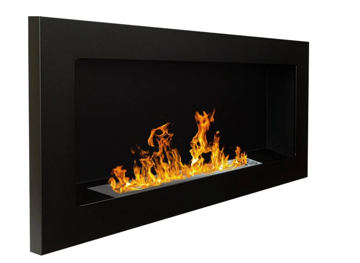 divina fire biocamino da pareteincasso lucca nero l 90 x p 12 x h 40 ean 8056157804697
