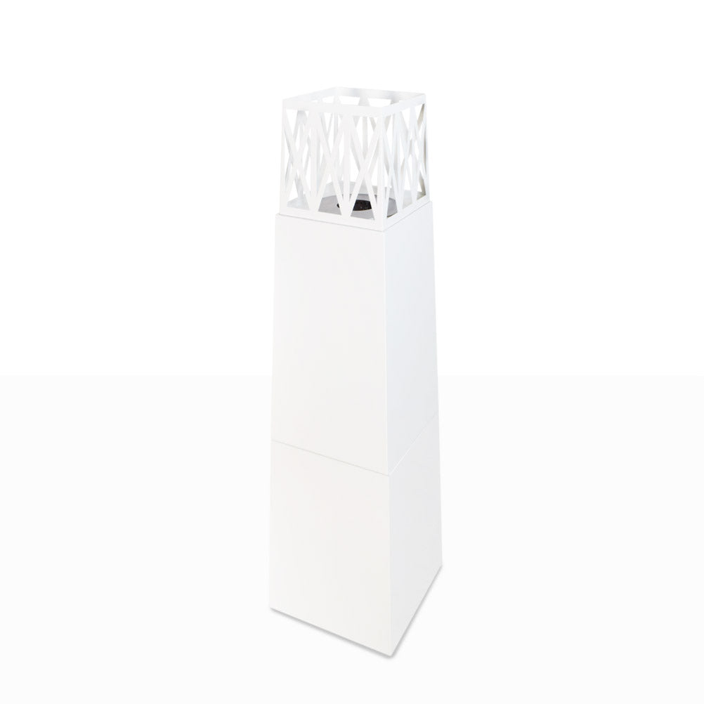 divina fire biocamino da terra vulcano bianco 40x40x145 per esterno ean 8056157805885