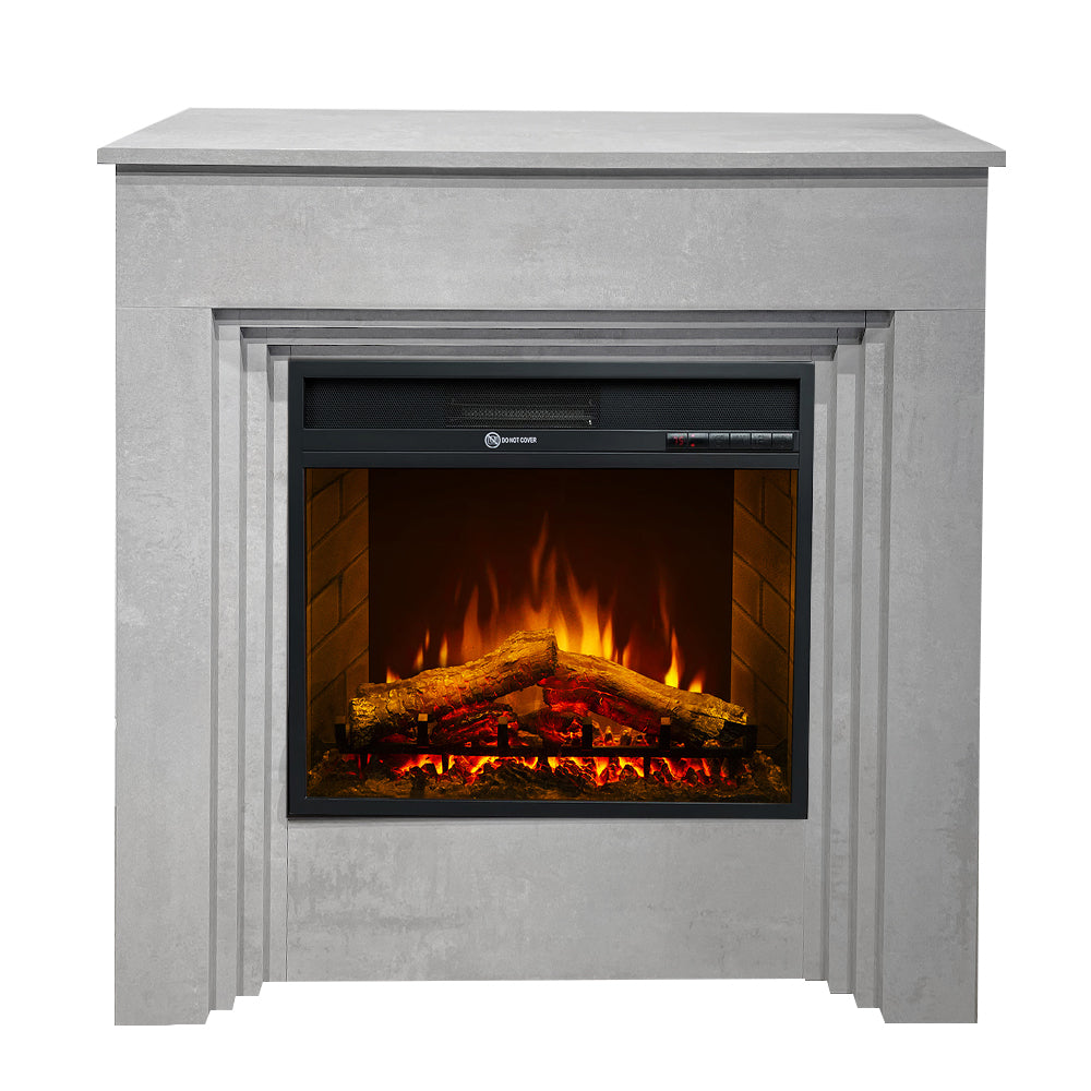 divina fire camino elettrico da terra bellini cemento l96 x p35 x h96 ean 8056157809128