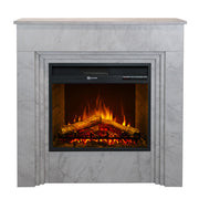 divina fire camino elettrico da terra bellini marmo bianco l96 x p35 x h96 ean 8056157809135