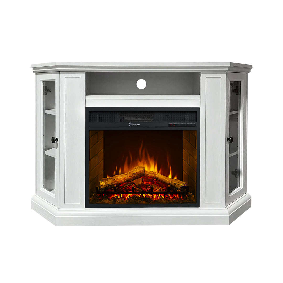 divina fire camino elettrico da terra madison bianco l126 x p78 x h83 ean 8056157804857
