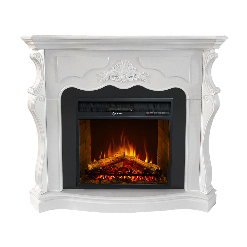 divina fire camino elettrico da terra parigi bianco l123xp39xh100 ean 8056157809173