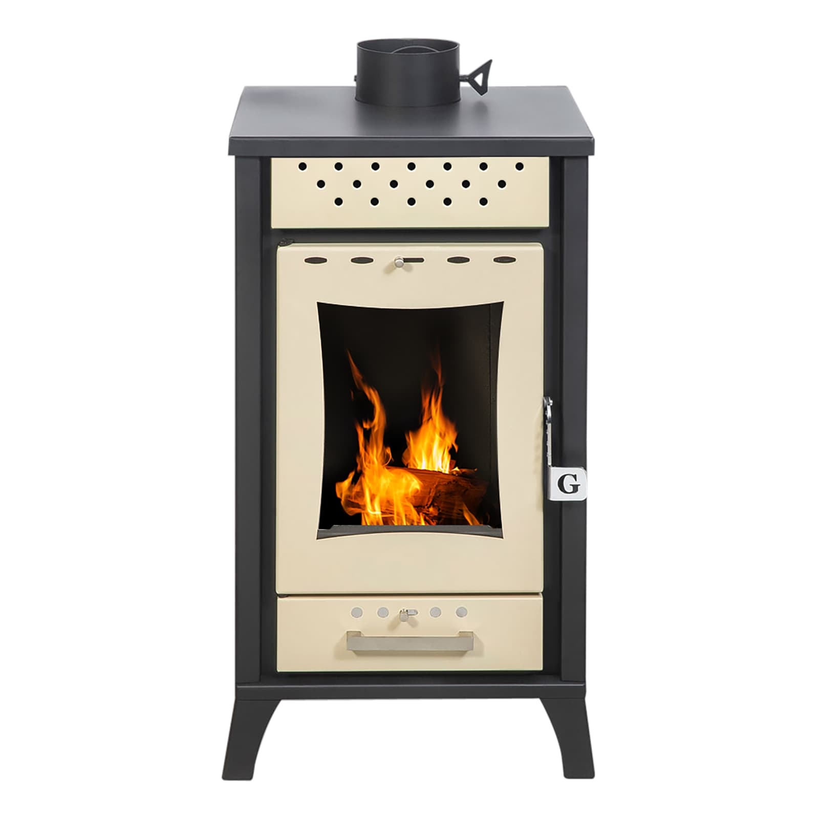divina fire stufa a legna mg300 beige15 kw ean 5200416400684