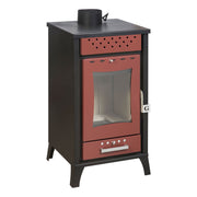 divina fire stufa a legna mg300 rossa 15 kw ean 5200416400646