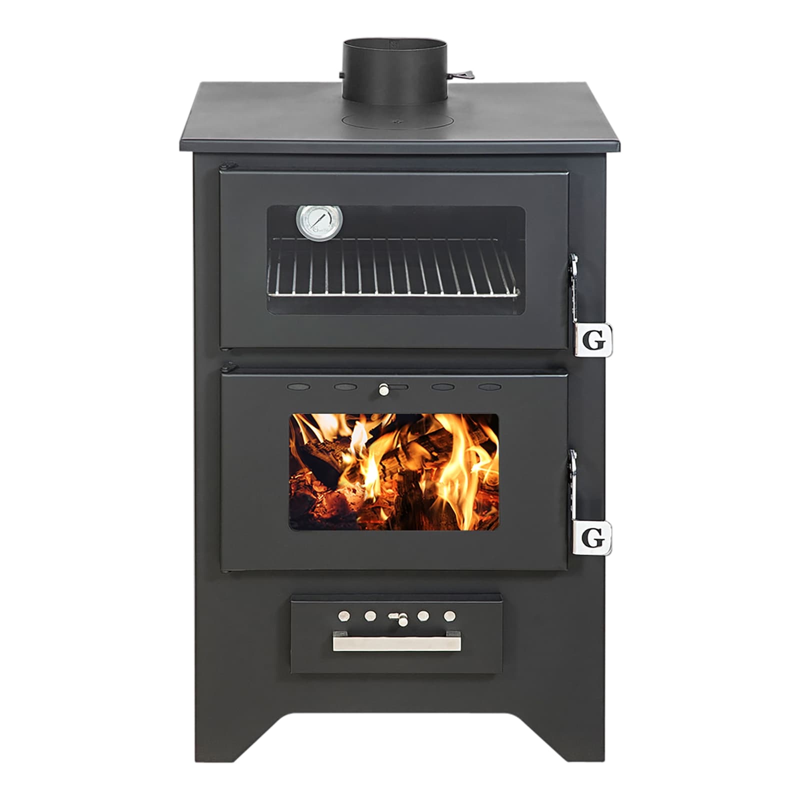 divina fire stufa a legna silvia nera mg450 146 kw ean 5200416400134