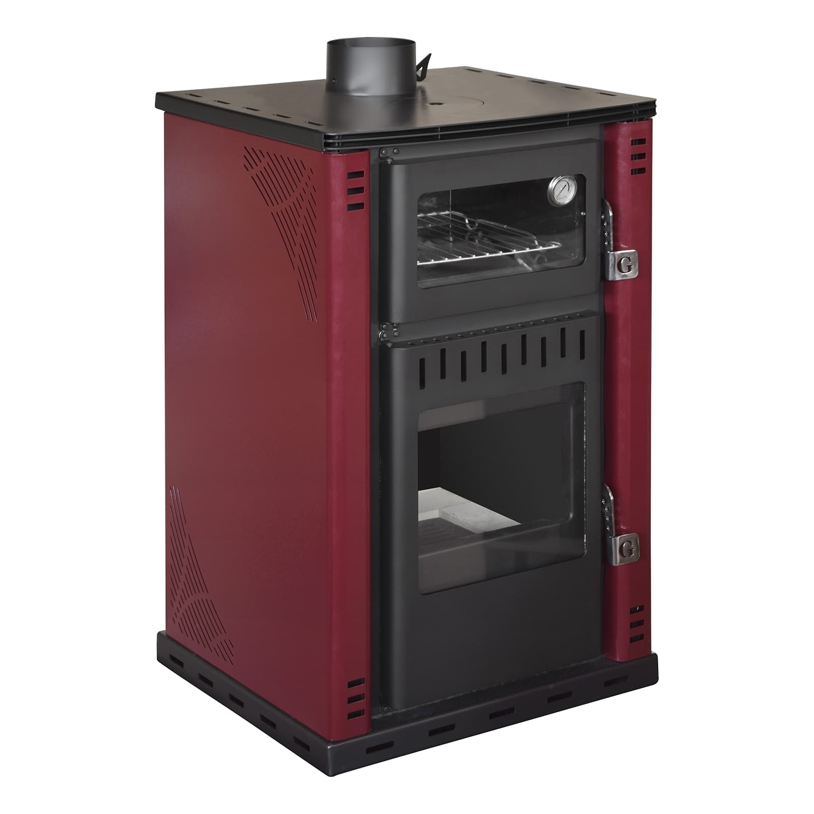 divina fire termo a stufa a legna con forno 276 kw 38lt elsa rossa ean 5200416400783